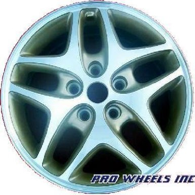 Dodge Caravan, Grand Caravan, 16x6.5", machined silver factory wheel rim, 2100, P-N 918867132210