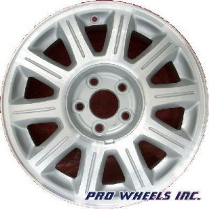 Ford Windstar, Lincoln Continental, 16x7", Machined Silver Factory Wheel Rim, 3309 A, 902070327820