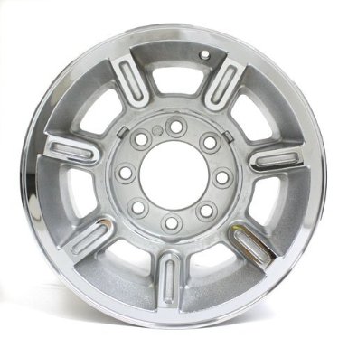 Hummer H2, 17x8.5", 8x6.5", chrome wheel rim, OEM, 6301, P-N 6301, 18mm Offset, 7 spokes